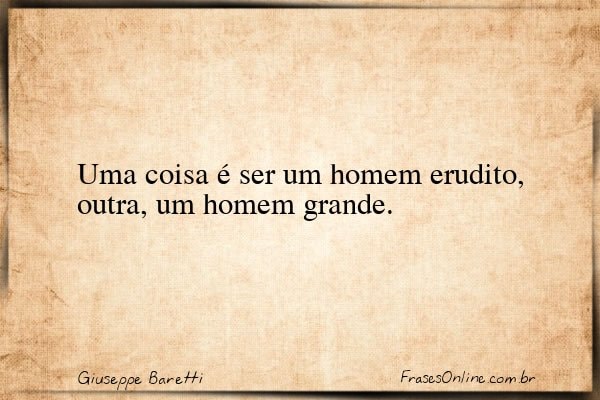Frase de Giuseppe Baretti