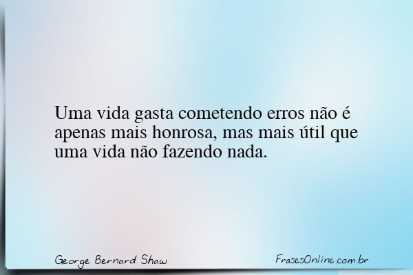 Frase de George Bernard Shaw