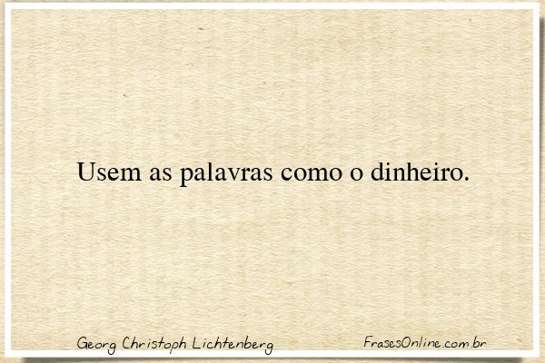 Frase de Georg Christoph Lichtenberg