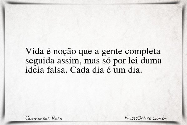 Frase de Guimarães Rosa