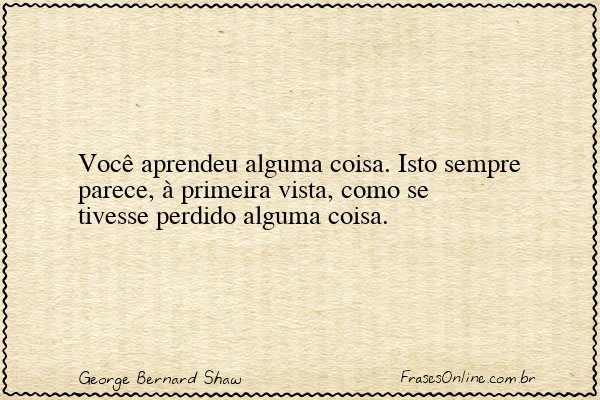 Frase de George Bernard Shaw