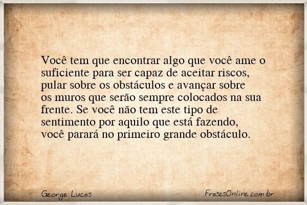 Frase de George Lucas