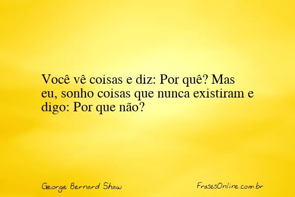 Frase de George Bernard Shaw