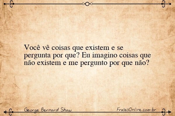 Frase de George Bernard Shaw