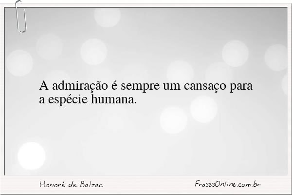 Frase de Honoré de Balzac