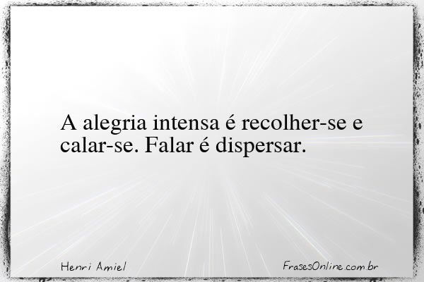 Frase de Henri Amiel