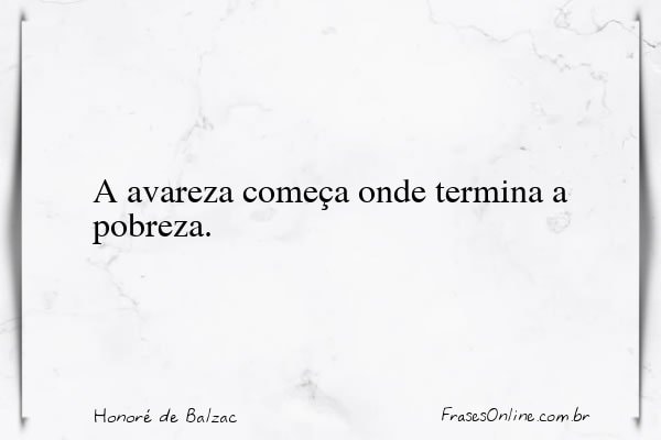 Frase de Honoré de Balzac