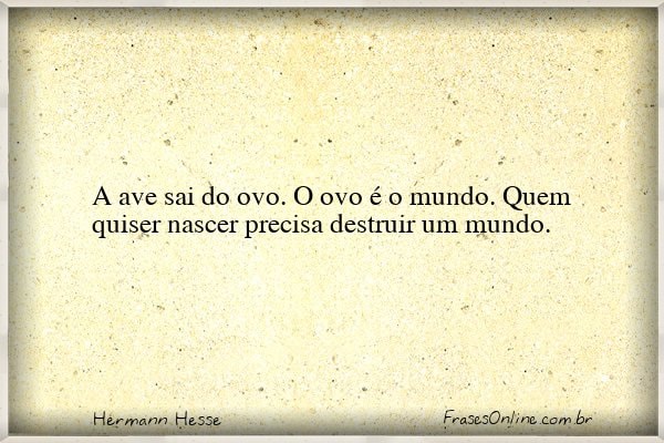 Frase de Hermann Hesse