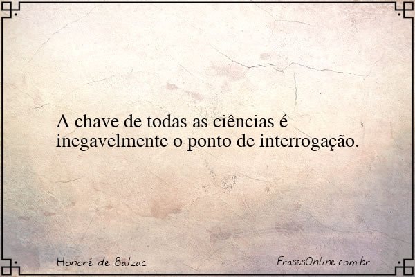 Frase de Honoré de Balzac