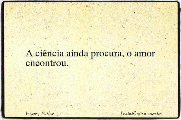Frase de Henry Miller