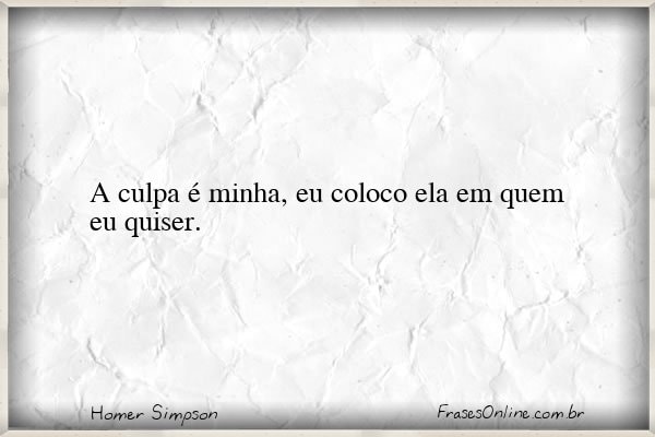 Frase de Homer Simpson