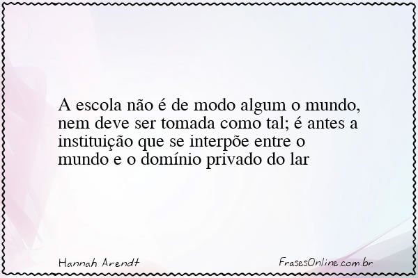 Frase de Hannah Arendt