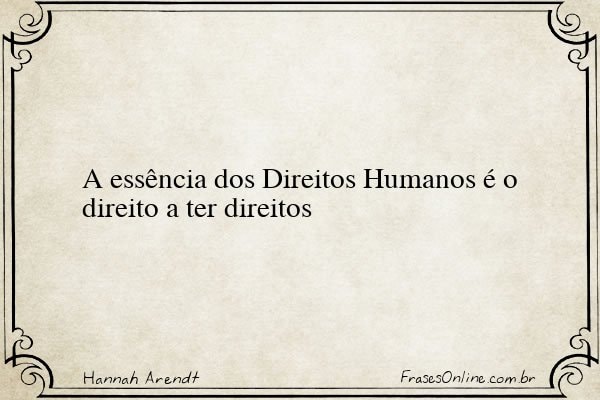 Frase de Hannah Arendt