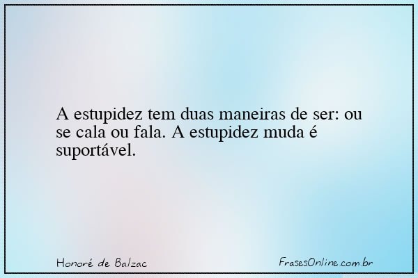 Frase de Honoré de Balzac