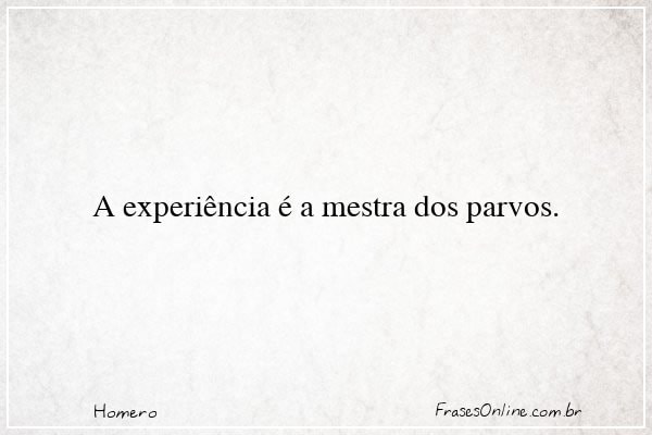 Frase de Homero
