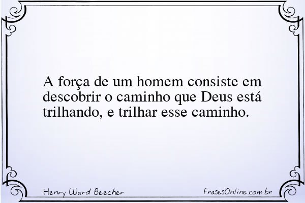 Frase de Henry Ward Beecher