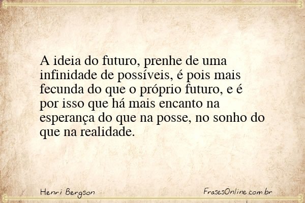 Frase de Henri Bergson
