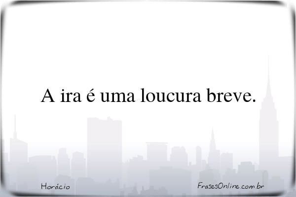 Frase de Horácio