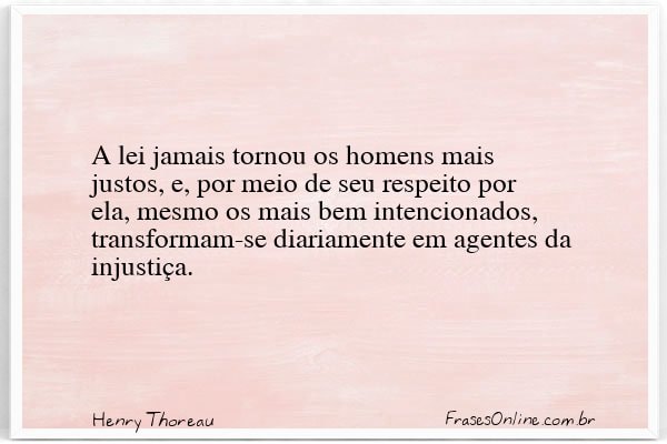 Frase de Henry Thoreau