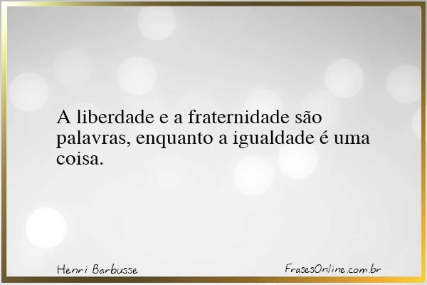 Frase de Henri Barbusse