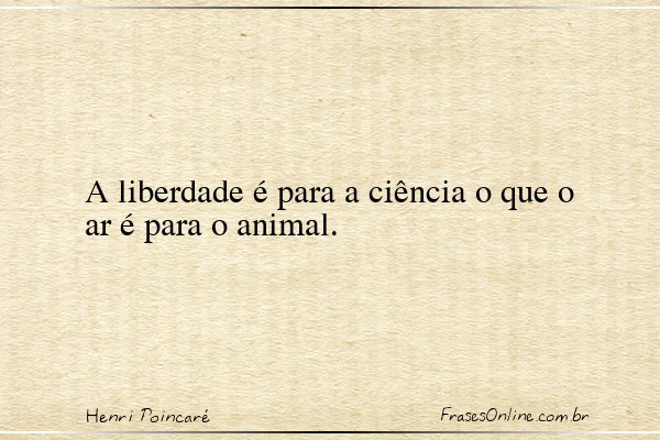 Frase de Henri Poincaré