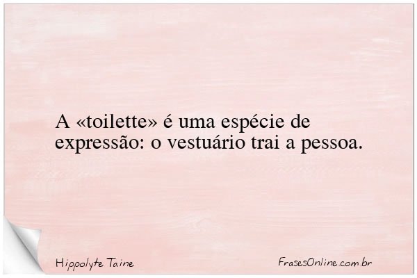 Frase de Hippolyte Taine