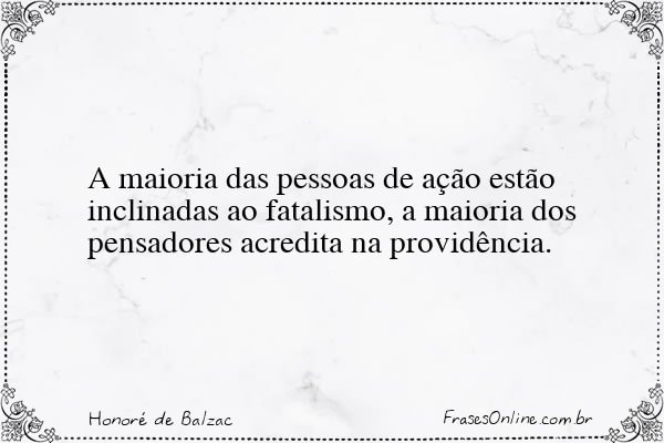 Frase de Honoré de Balzac