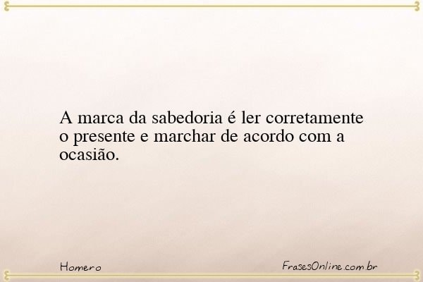 Frase de Homero