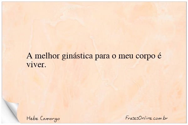 Frase de Hebe Camargo