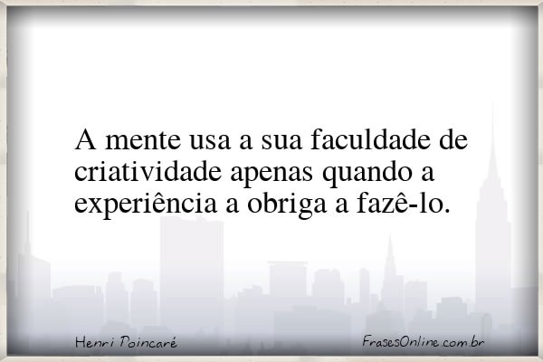 Frase de Henri Poincaré