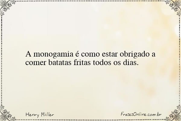 Frase de Henry Miller