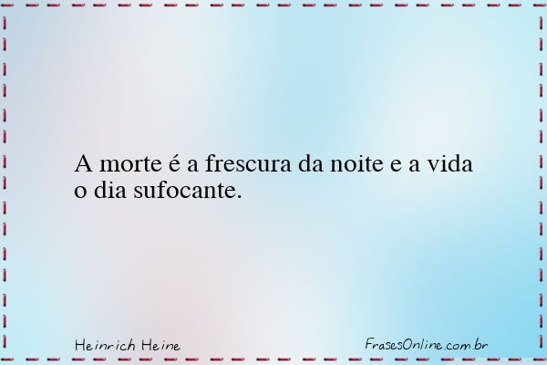 Frase de Heinrich Heine