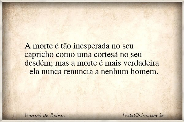 Frase de Honoré de Balzac