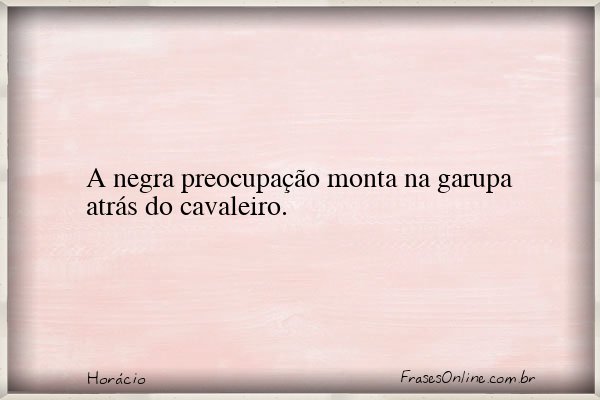 Frase de Horácio