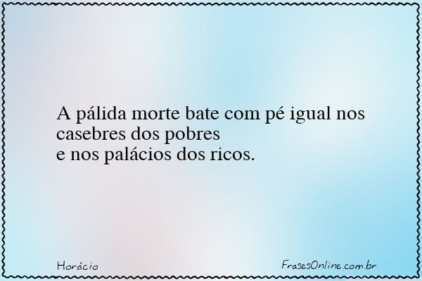 Frase de Horácio