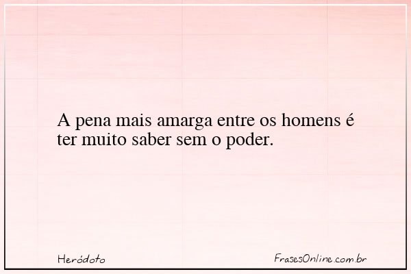 Frase de Heródoto