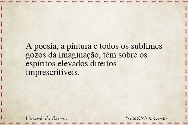 Frase de Honoré de Balzac