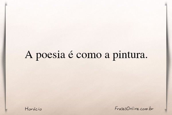 Frase de Horácio