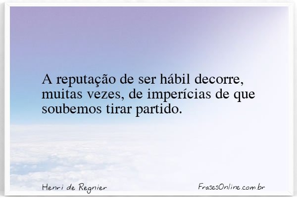 Frase de Henri de Regnier