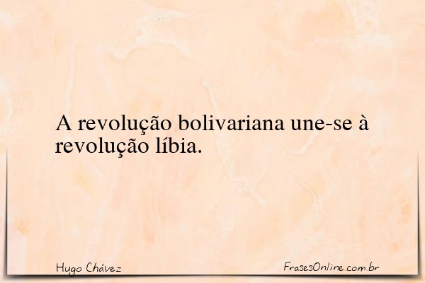 Frase de Hugo Chávez