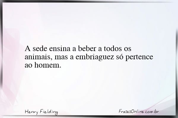Frase de Henry Fielding