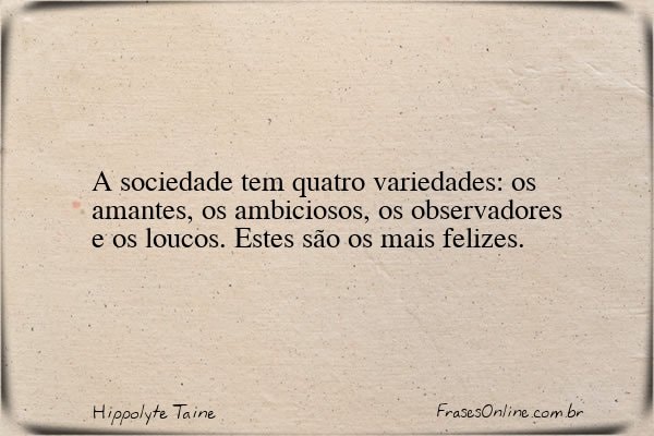 Frase de Hippolyte Taine