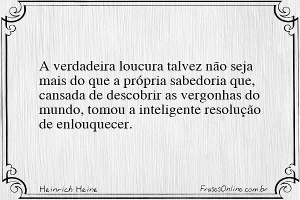 Frase de Heinrich Heine