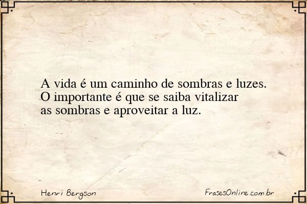 Frase de Henri Bergson