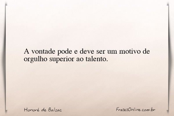 Frase de Honoré de Balzac