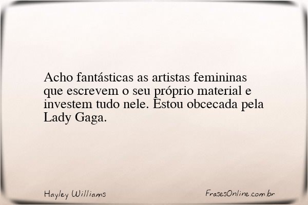 Frase de Hayley Williams