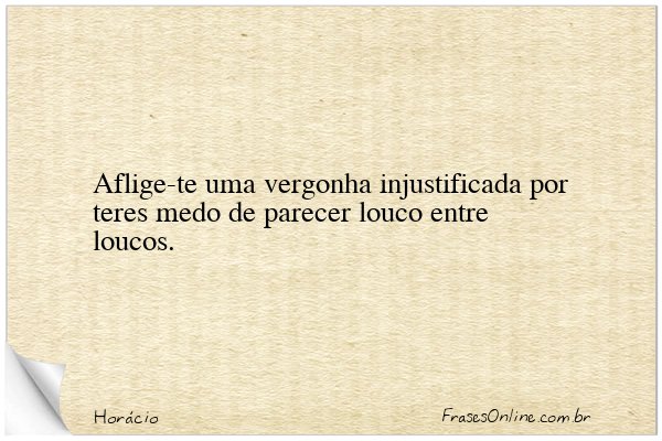 Frase de Horácio