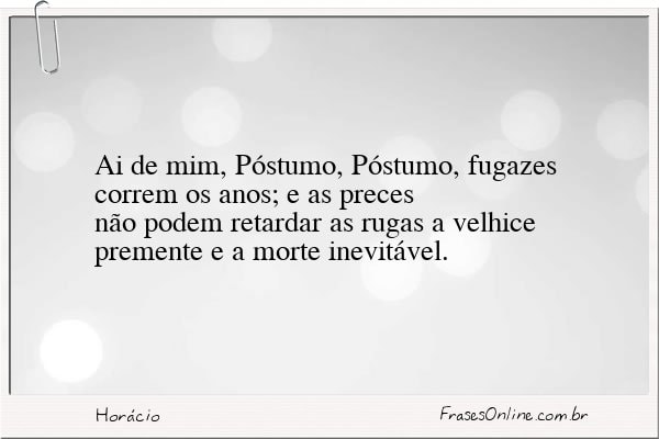 Frase de Horácio