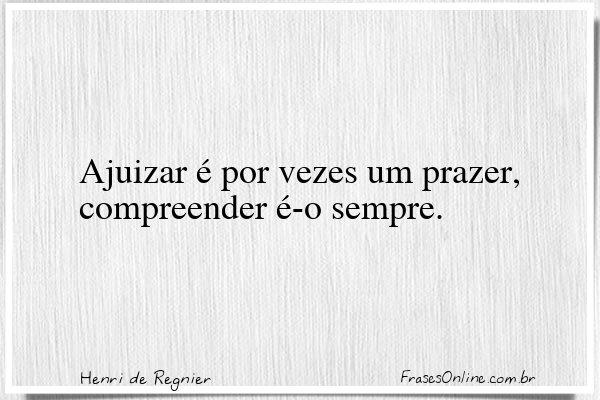 Frase de Henri de Regnier