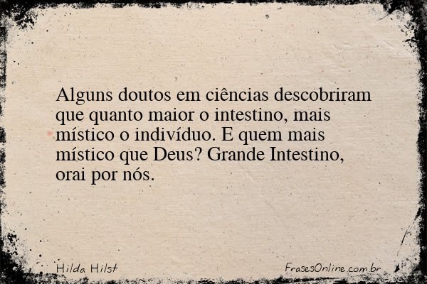 Frase de Hilda Hilst